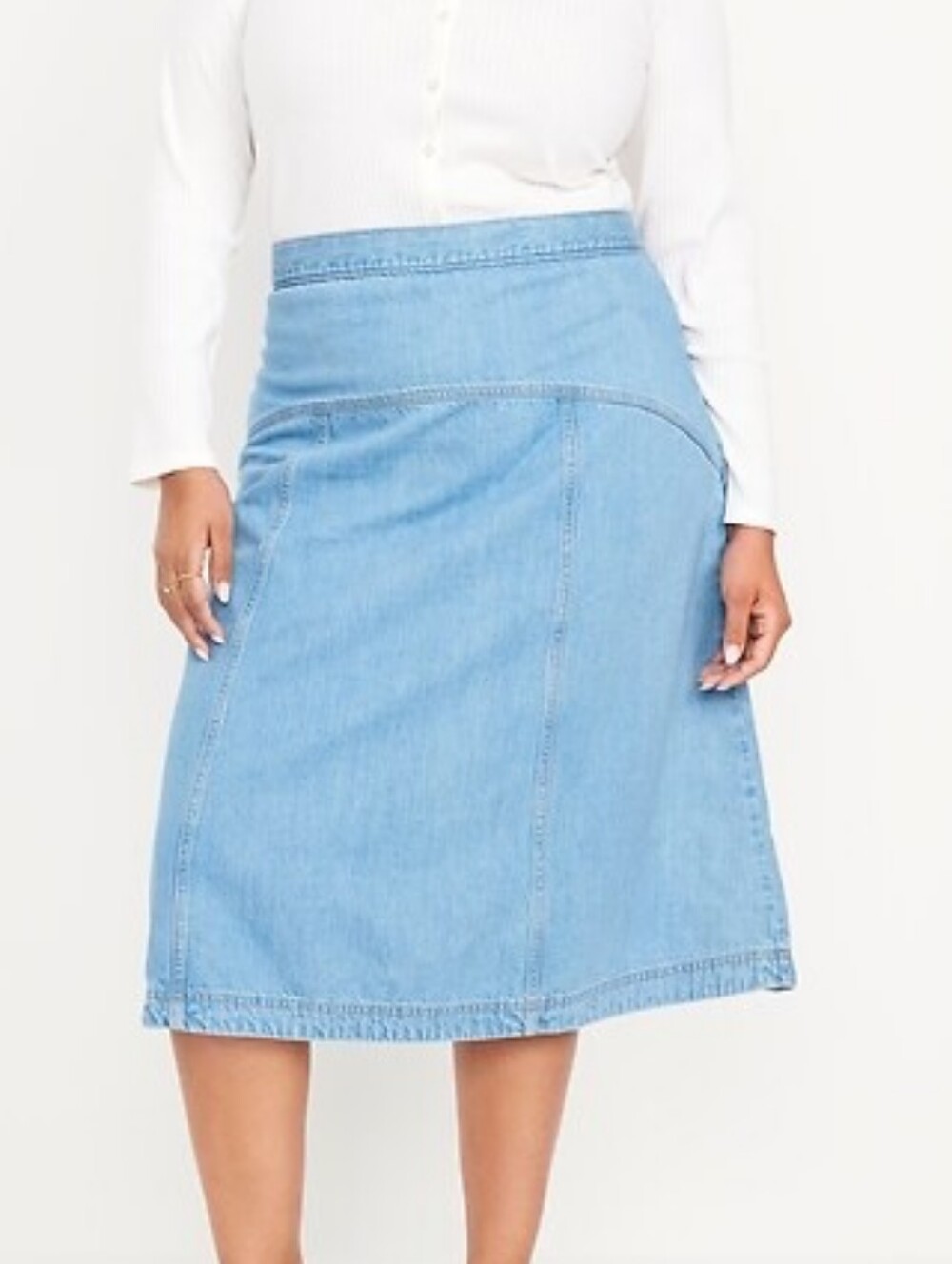 OLD NAVY DRAPEY DENIM SKIRT